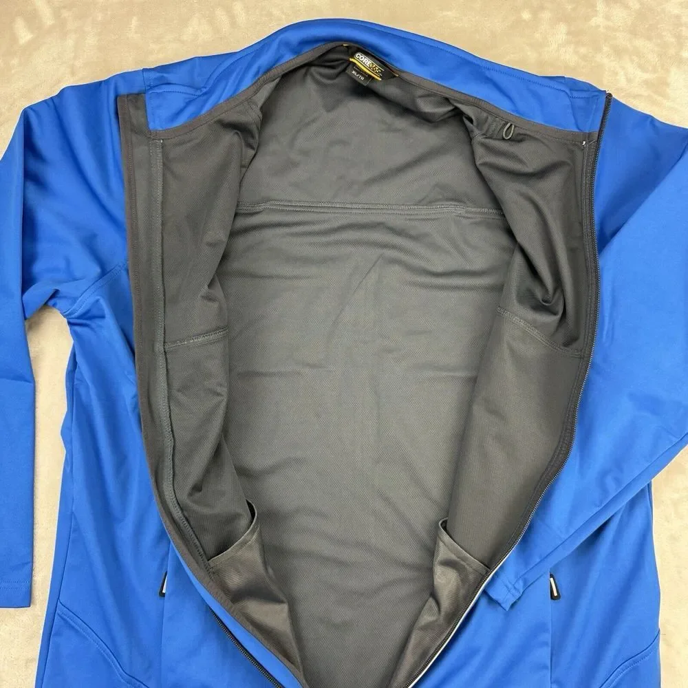 Core 365 CE708 Men XL‎ Techno Lite Three-Layer Knit Tech-Shell Jacket True Royal